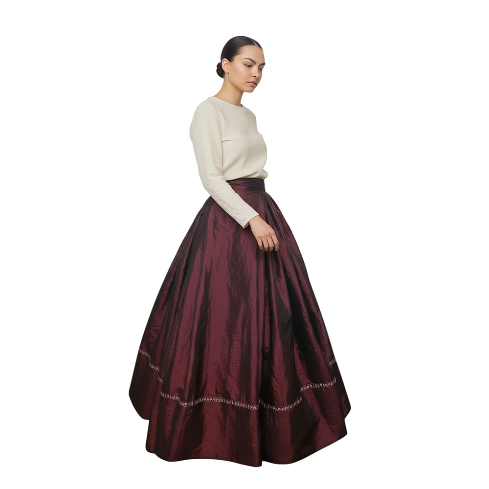 FALDA TAFETAN 44/46 MOD. CEREZA 