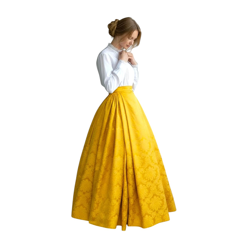 FALDA ADAMASCADA 42/44 MOD ORO