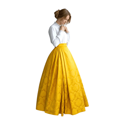 FALDA ADAMASCADA 42/44 MOD ORO