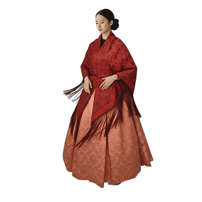 CONJUNTO 32/34 FALDA Y MANTON MODELO CORAL