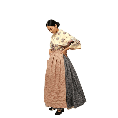 CONJUNTO REGIONAL 3 PIEZAS  TALLA 34/36 MOD TRADICION PERCAL