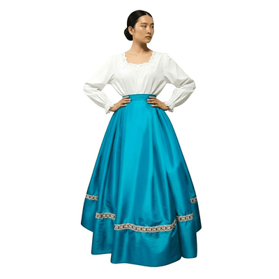 FALDA TAFETAN 36/38 MOD TURQUESA 