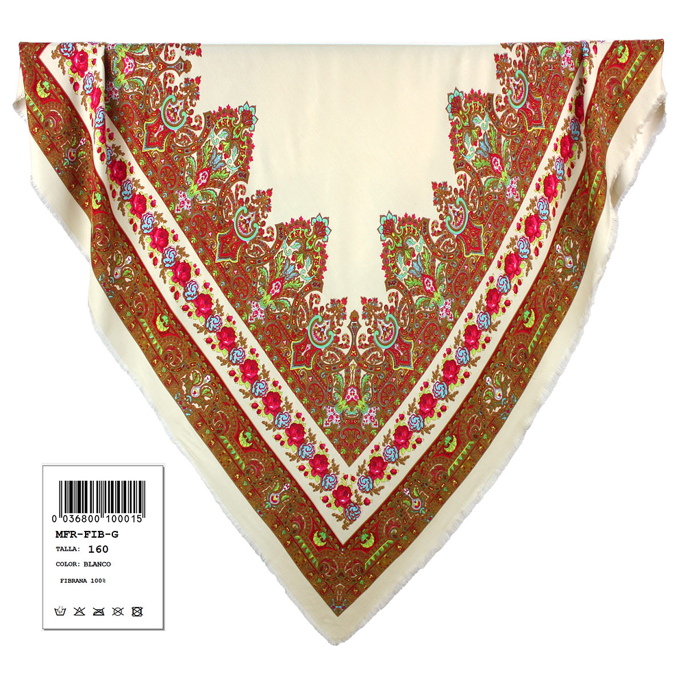 PAÑUELO ESTAMPADO 160 CMS