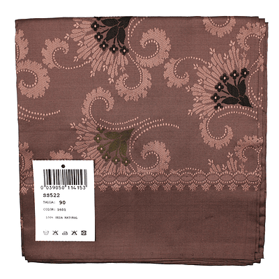 PAÑUELO DE SEDA ESPOLINADA