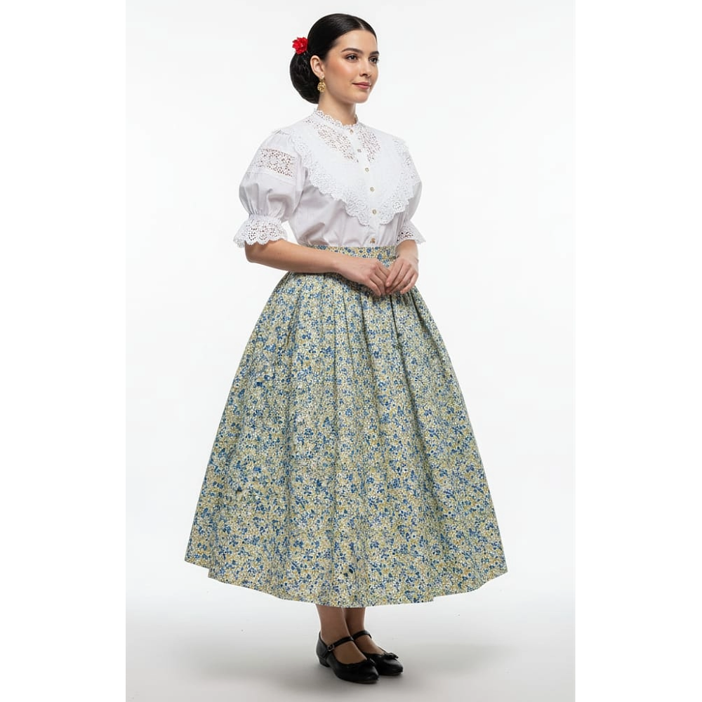 FALDA BAILADORA IDEAL 36/38 O NIÑA LARGO 85 CMS