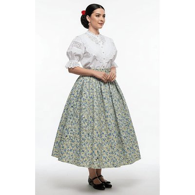 FALDA BAILADORA IDEAL 36/38 O NIÑA LARGO 85 CMS