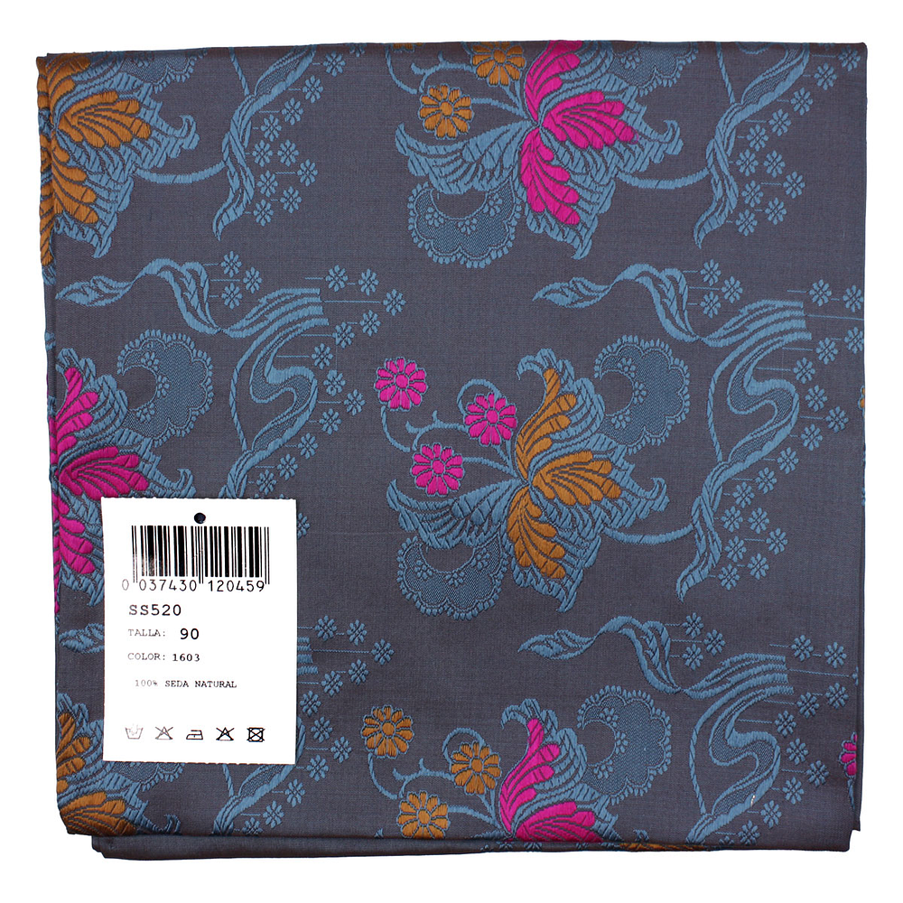 PAÑUELO SEDA ESPOLINADA 90 CMS