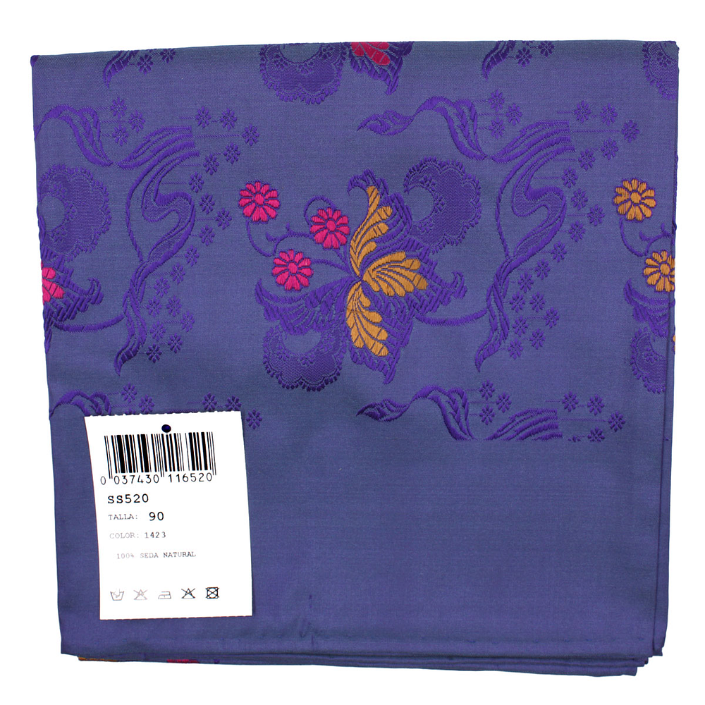 PAÑUELO SEDA ESPOLINADA 90 CMS