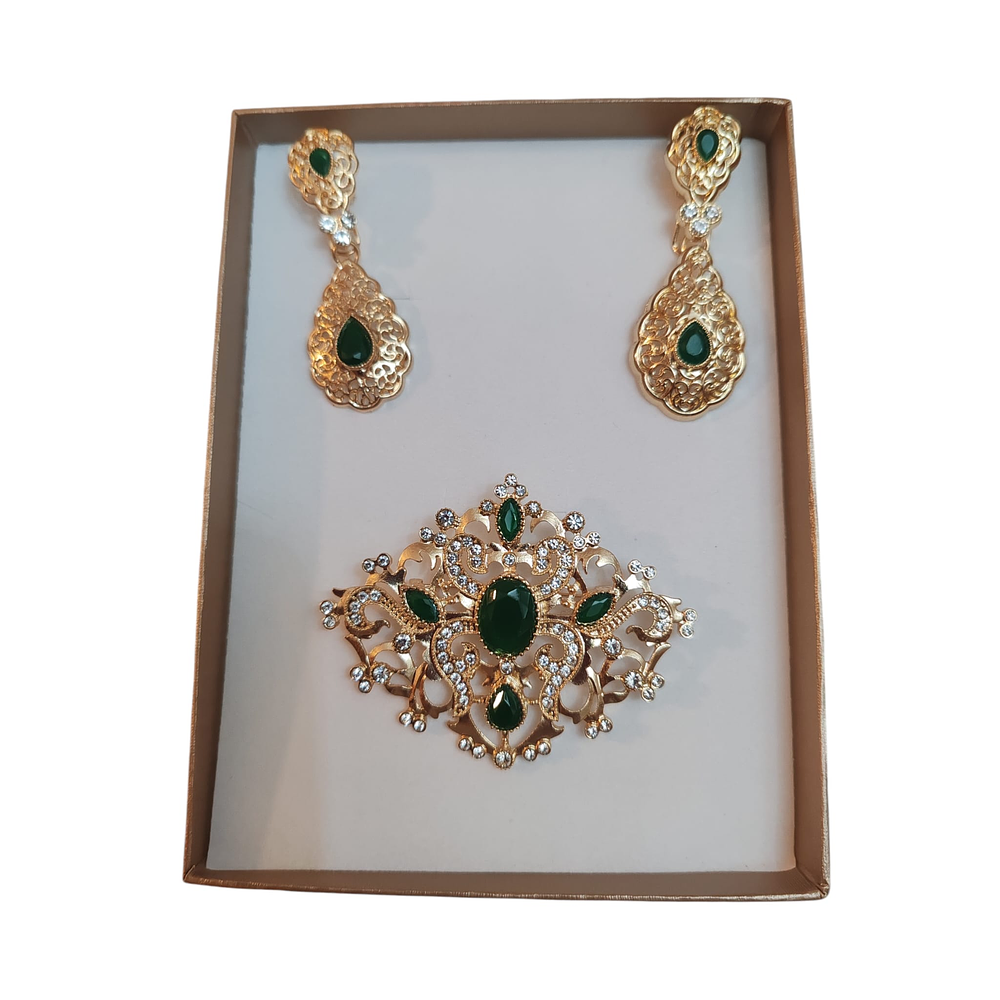 CONJUNTO BROCHE  PENDIENTES 