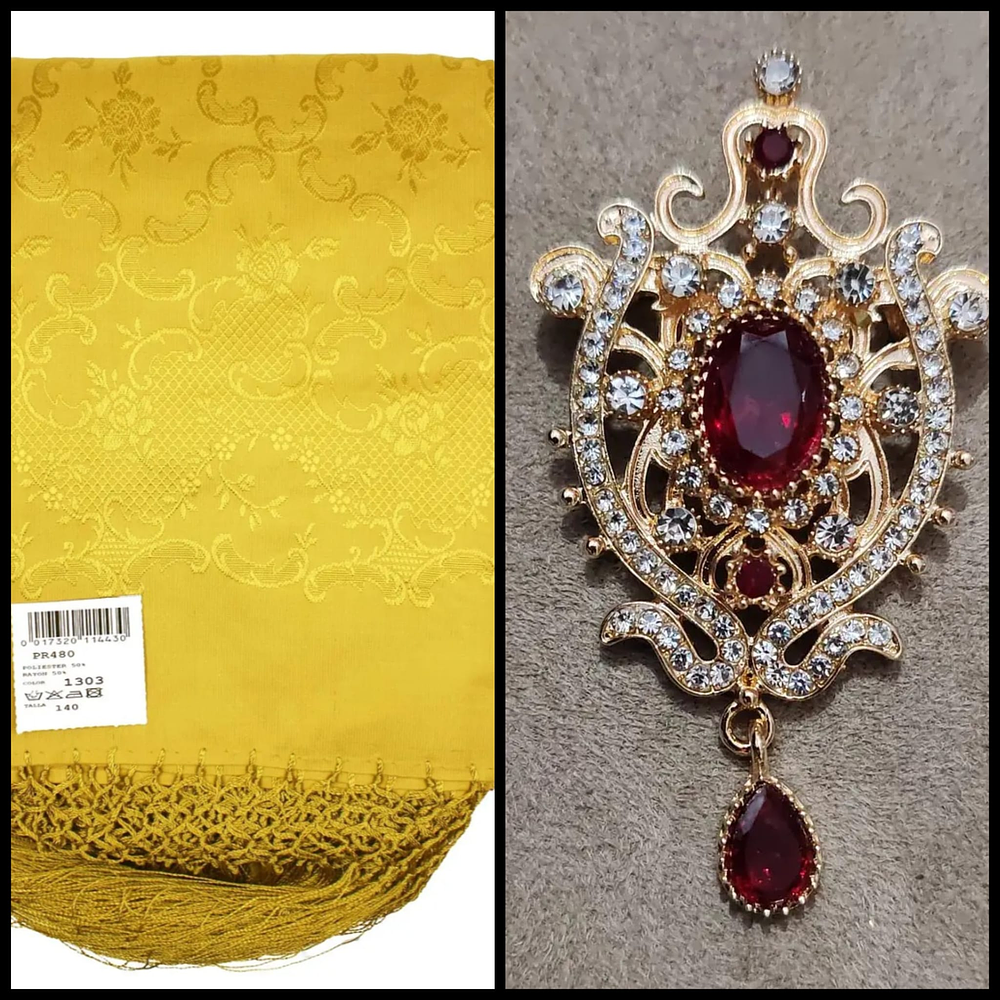 PACK DETALLES CON AMOR -MANTON Y BROCHE