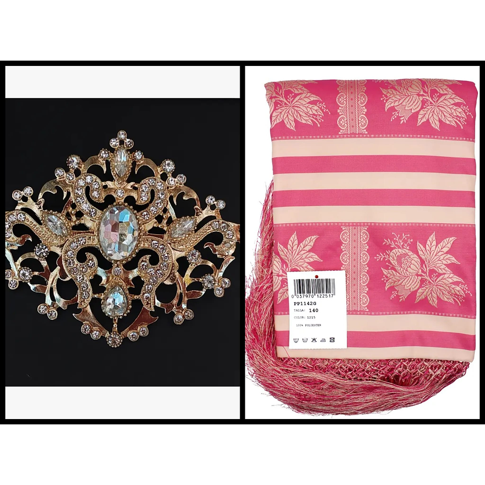 PACK DETALLES CON AMOR -MANTON Y PIEZA BISUTERIA