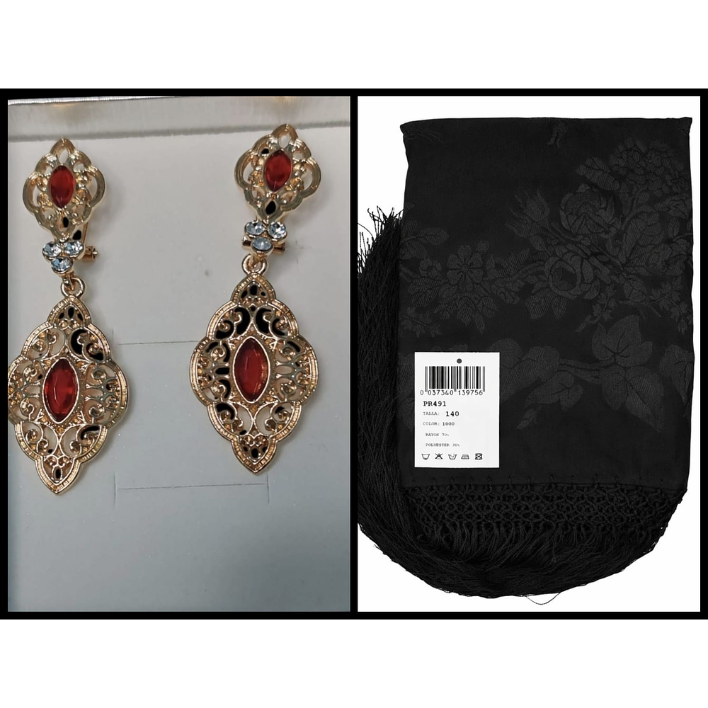 PACK DETALLES CON AMOR -MANTON Y PIEZA BISUTERIA