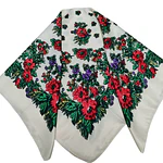 Mantón regional para niña 70x70 cm - Color Crema