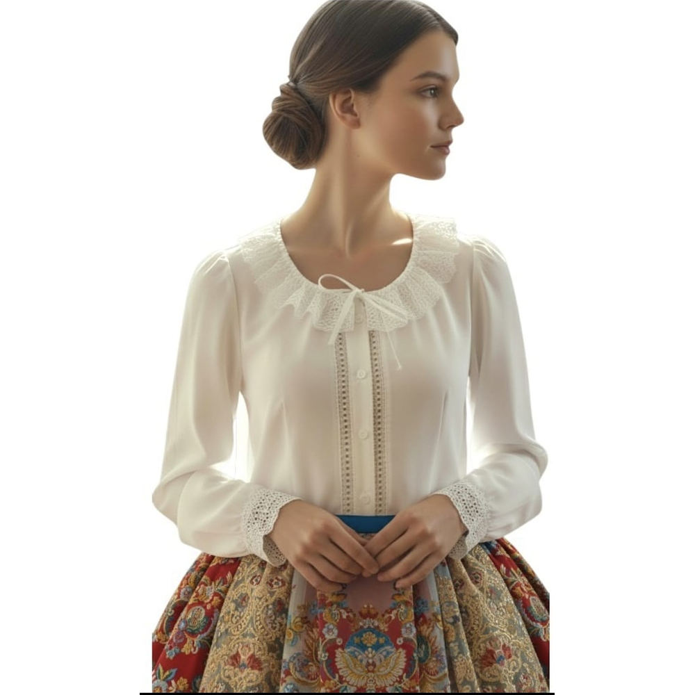 CAMISA REGIONAL NAVIA IMITACION SEMIHILO