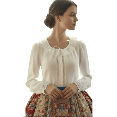 CAMISA REGIONAL NAVIA IMITACION SEMIHILO