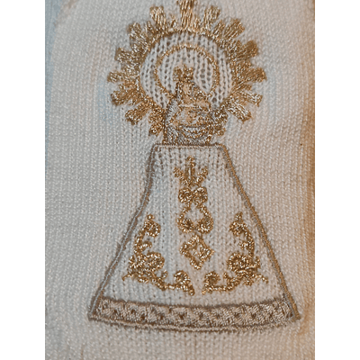 MEDIAS VIRGEN DEL PILAR BORDADAS ORO  T 40/42
