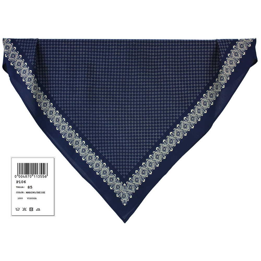 PAÑUELO ESTAMPADO 90 CMS CABEZA O TALLE 