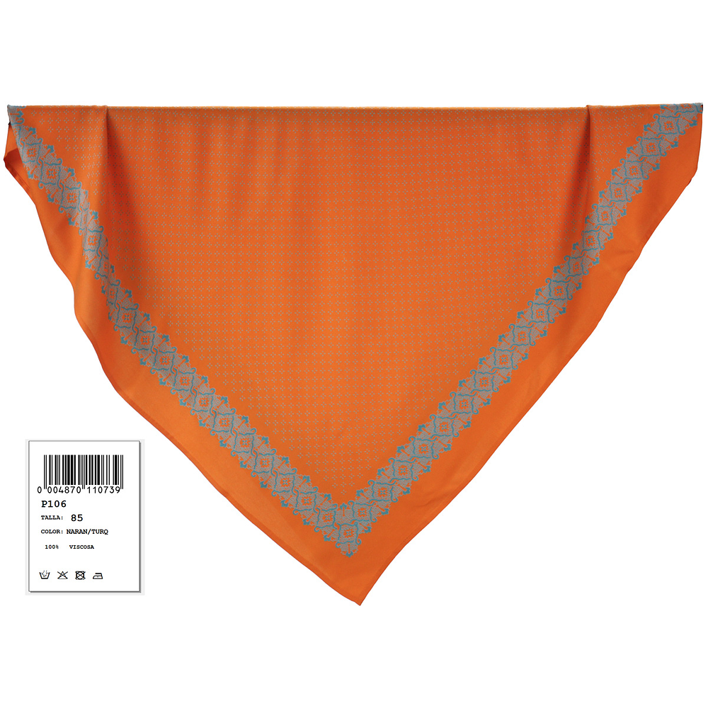 PAÑUELO ESTAMPADO 90 CMS CABEZA O TALLE 