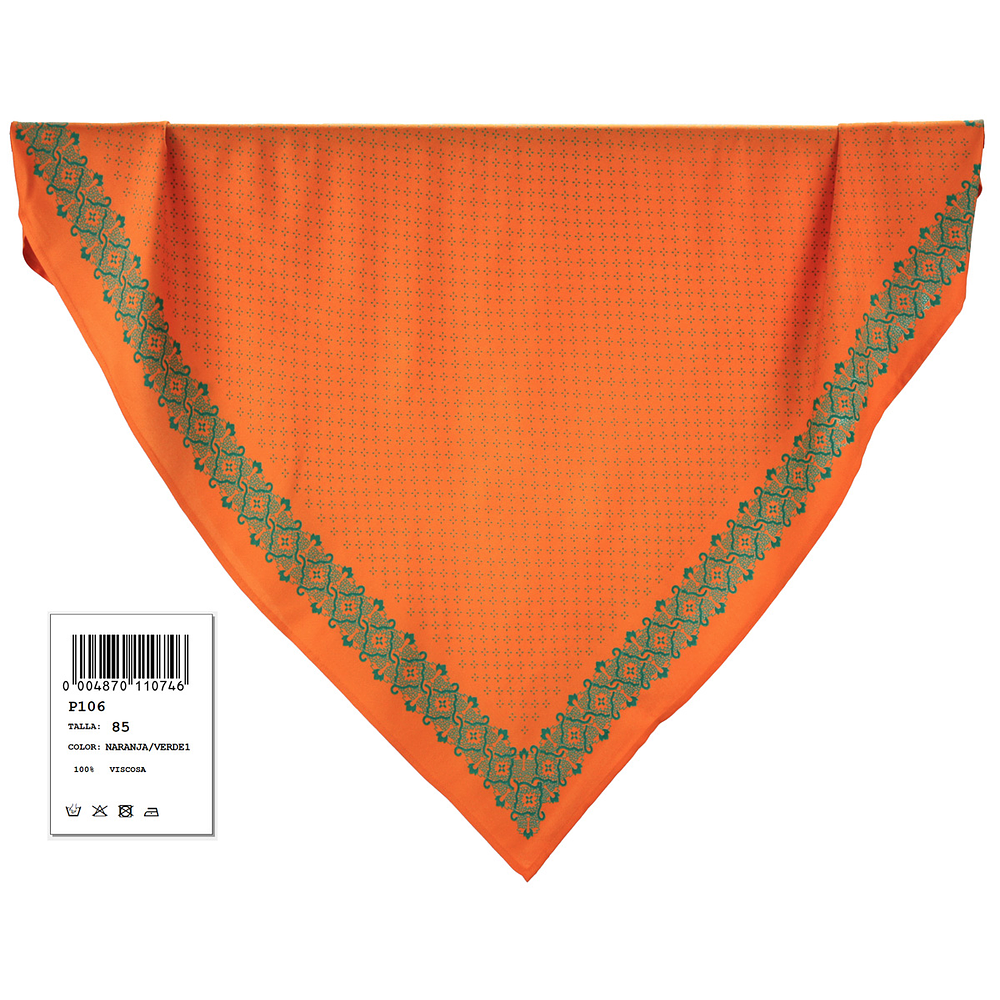 PAÑUELO ESTAMPADO 90 CMS CABEZA O TALLE 