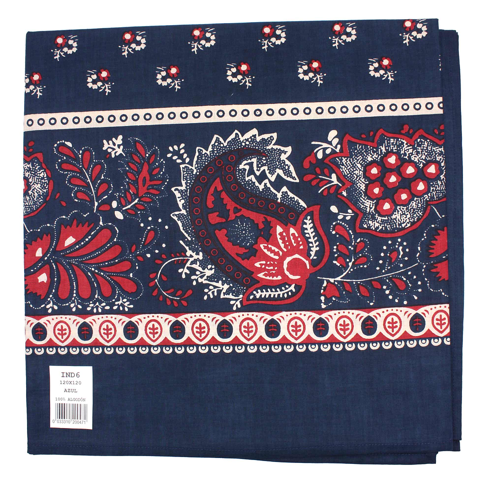 PAÑUELO ESTAMPADO ALGODON INDIANA 120 