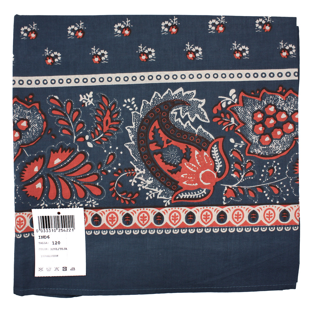 PAÑUELO ESTAMPADO ALGODON INDIANA 120 