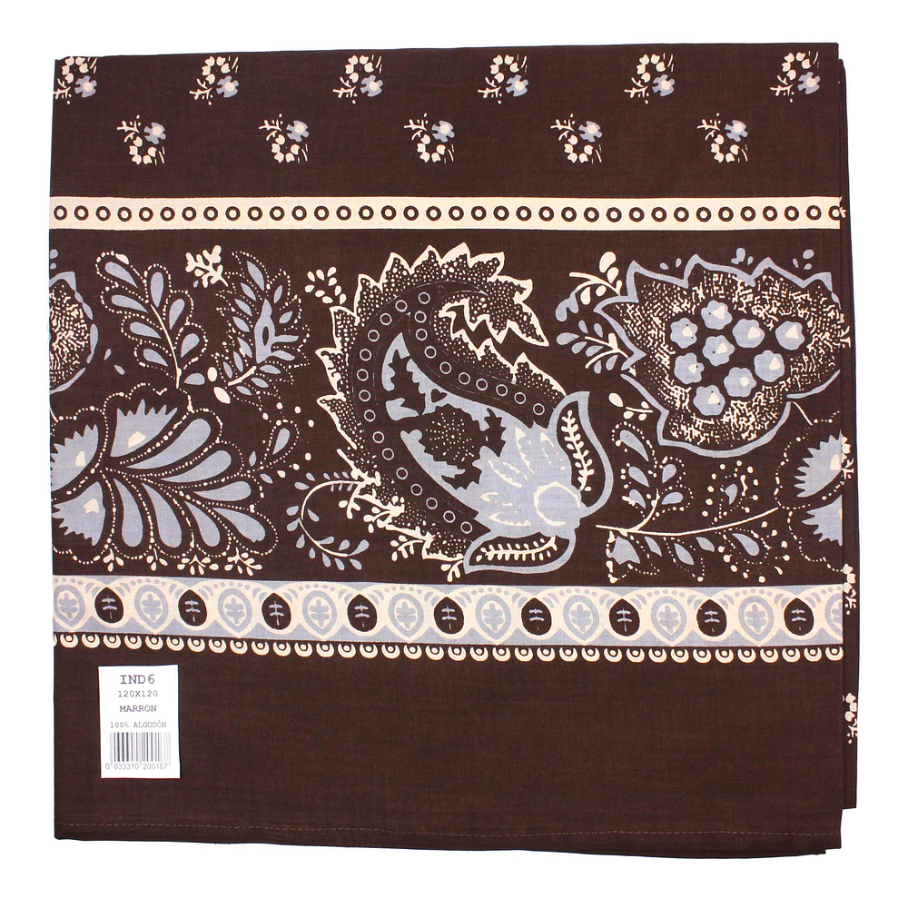 PAÑUELO ESTAMPADO ALGODON INDIANA 120 