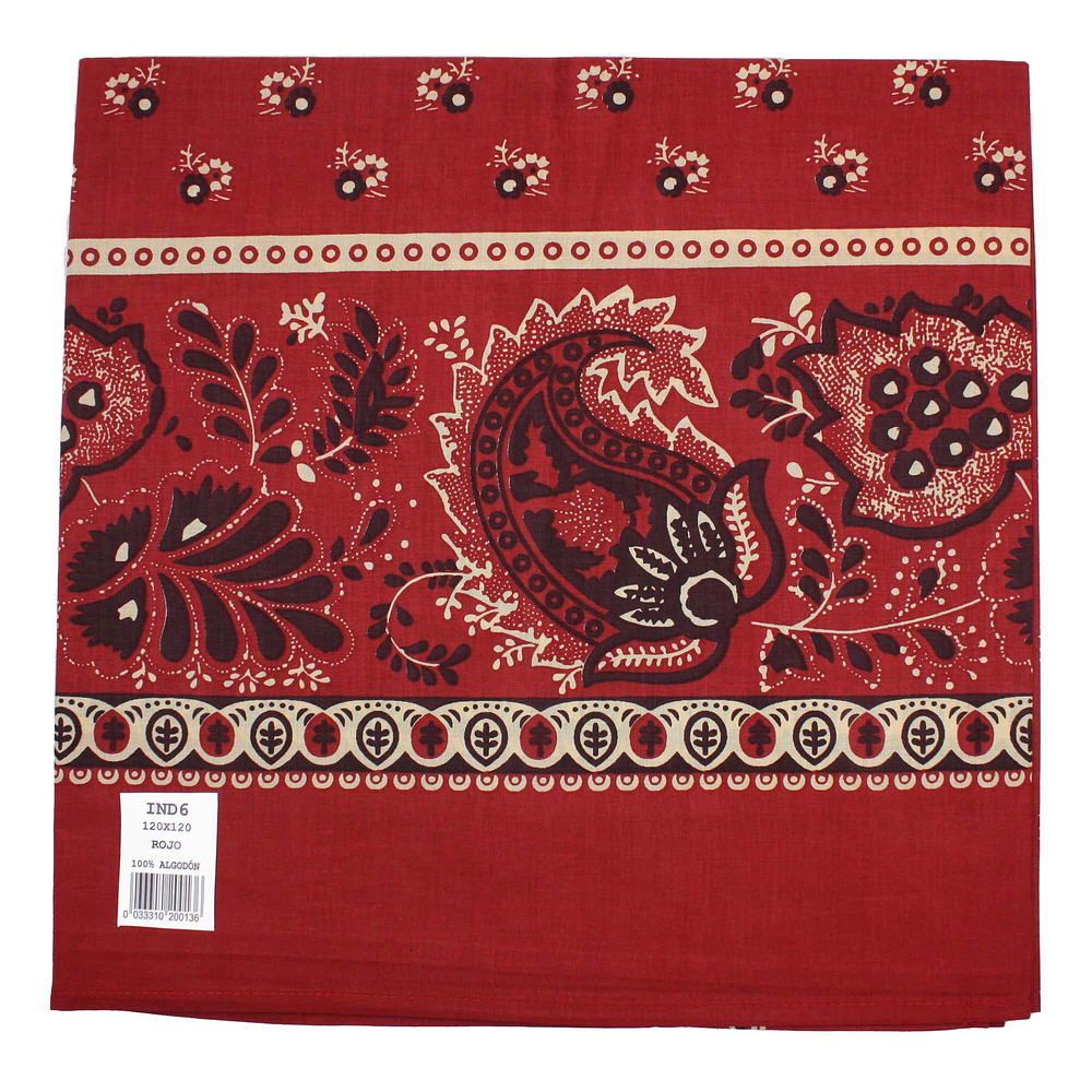 PAÑUELO ESTAMPADO ALGODON INDIANA 120 