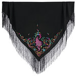 PAÑUELO DE MERINO BORDADO