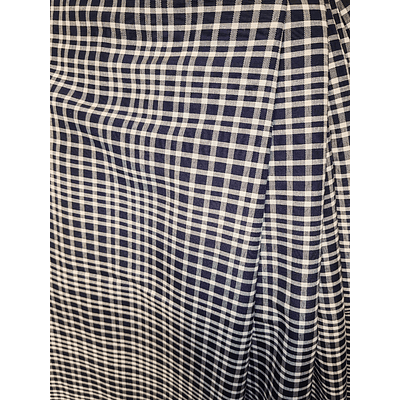 FALDA REGIONAL T 38/40 MOD VICHY AZUL