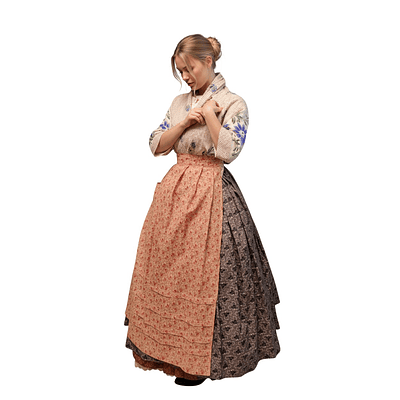 CONJUNTO REGIONAL 3 PIEZAS  TALLA 34/36 MOD TRADICION PERCAL