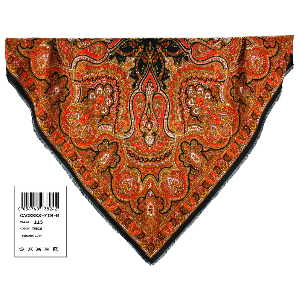 PAÑUELO FIBRANA 100% 115cm CACERES