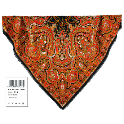 PAÑUELO FIBRANA 100% 115cm CACERES