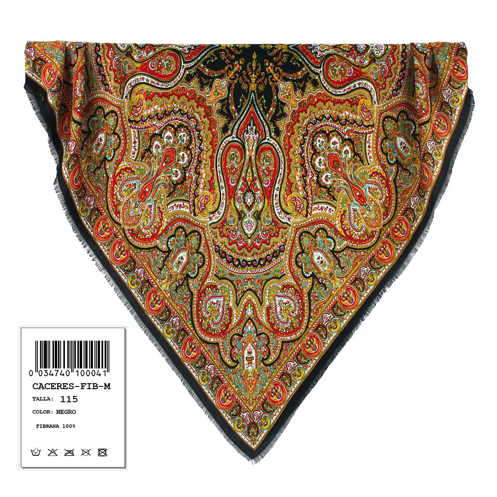 PAÑUELO FIBRANA 100% 115cm CACERES