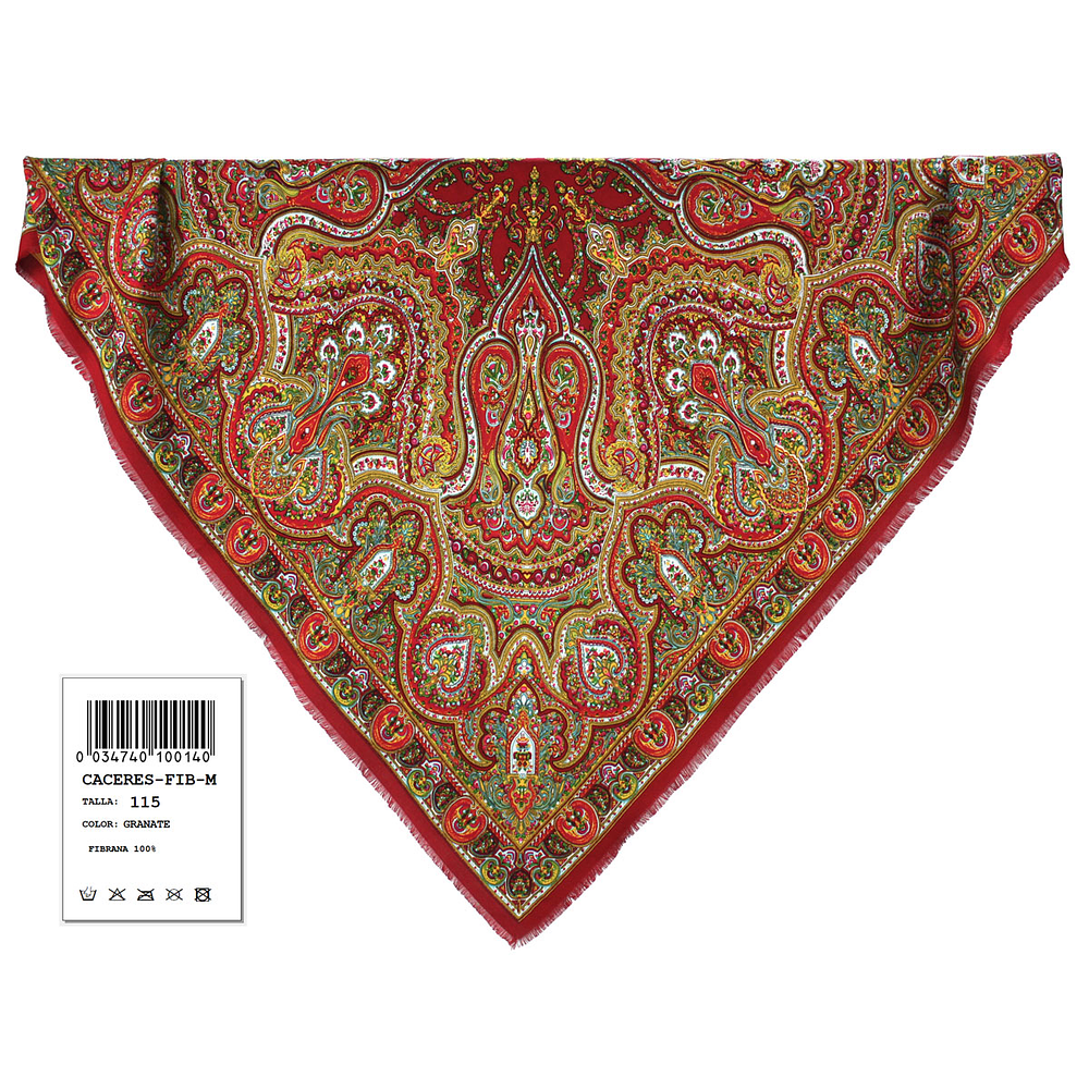 PAÑUELO FIBRANA 100% 115cm CACERES
