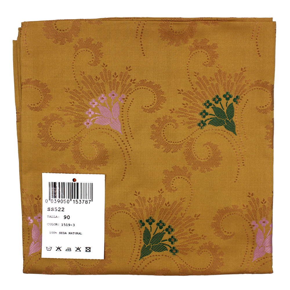 PAÑUELO DE SEDA ESPOLINADA