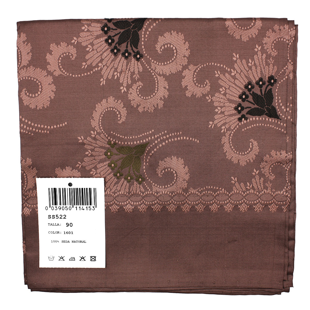 PAÑUELO DE SEDA ESPOLINADA