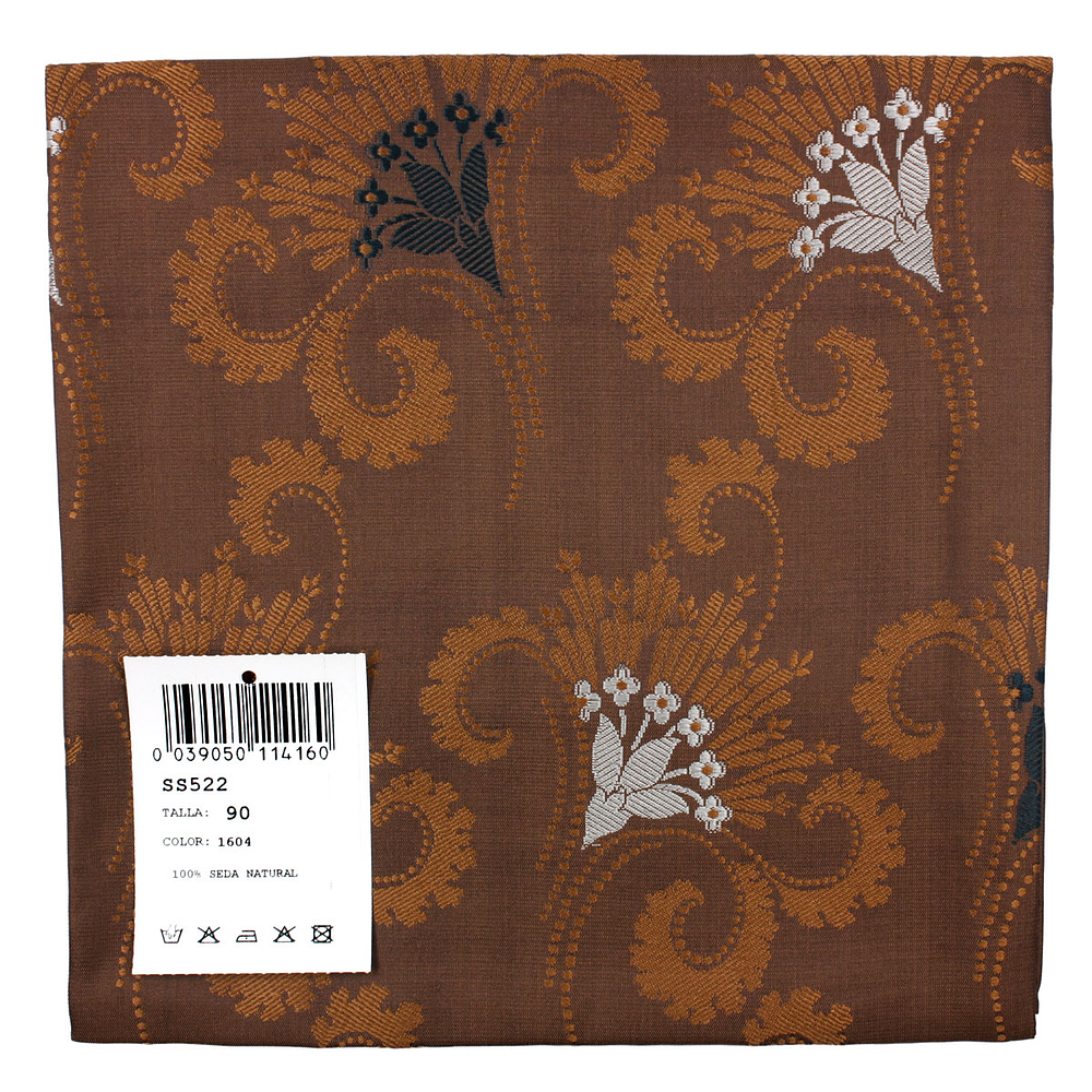 PAÑUELO DE SEDA ESPOLINADA