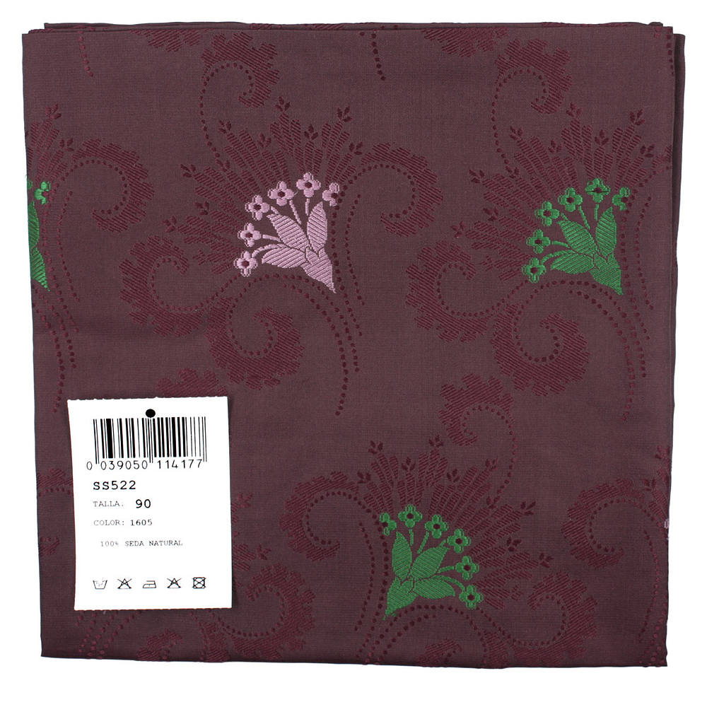 PAÑUELO DE SEDA ESPOLINADA