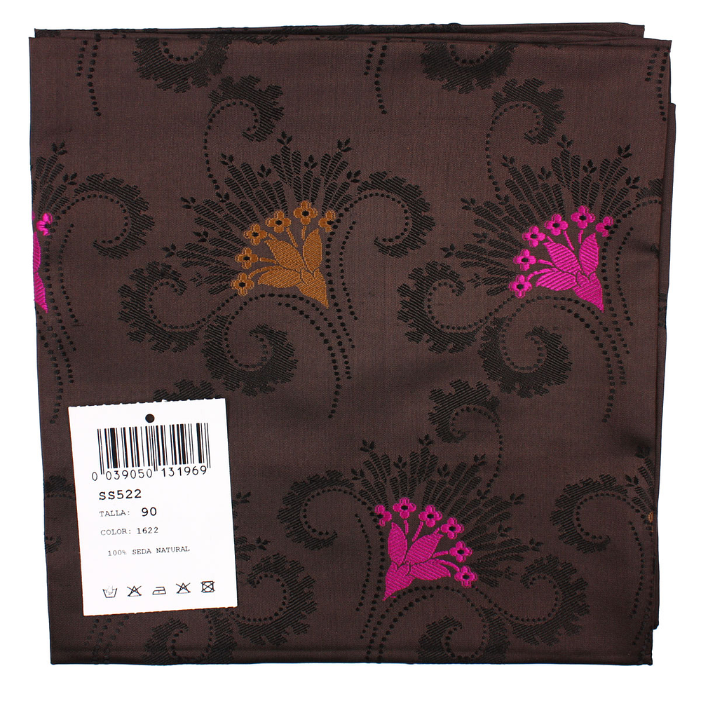 PAÑUELO DE SEDA ESPOLINADA