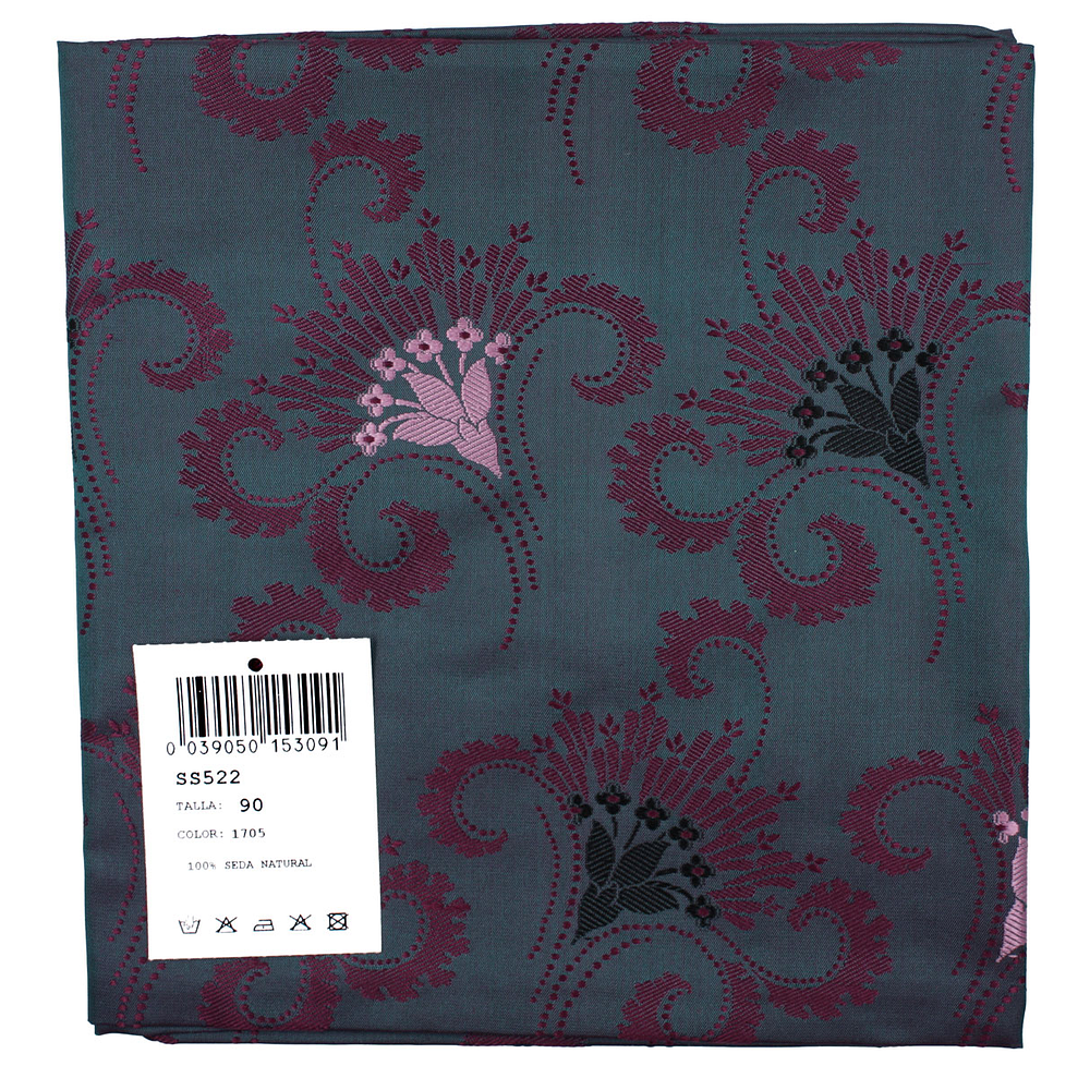 PAÑUELO DE SEDA ESPOLINADA