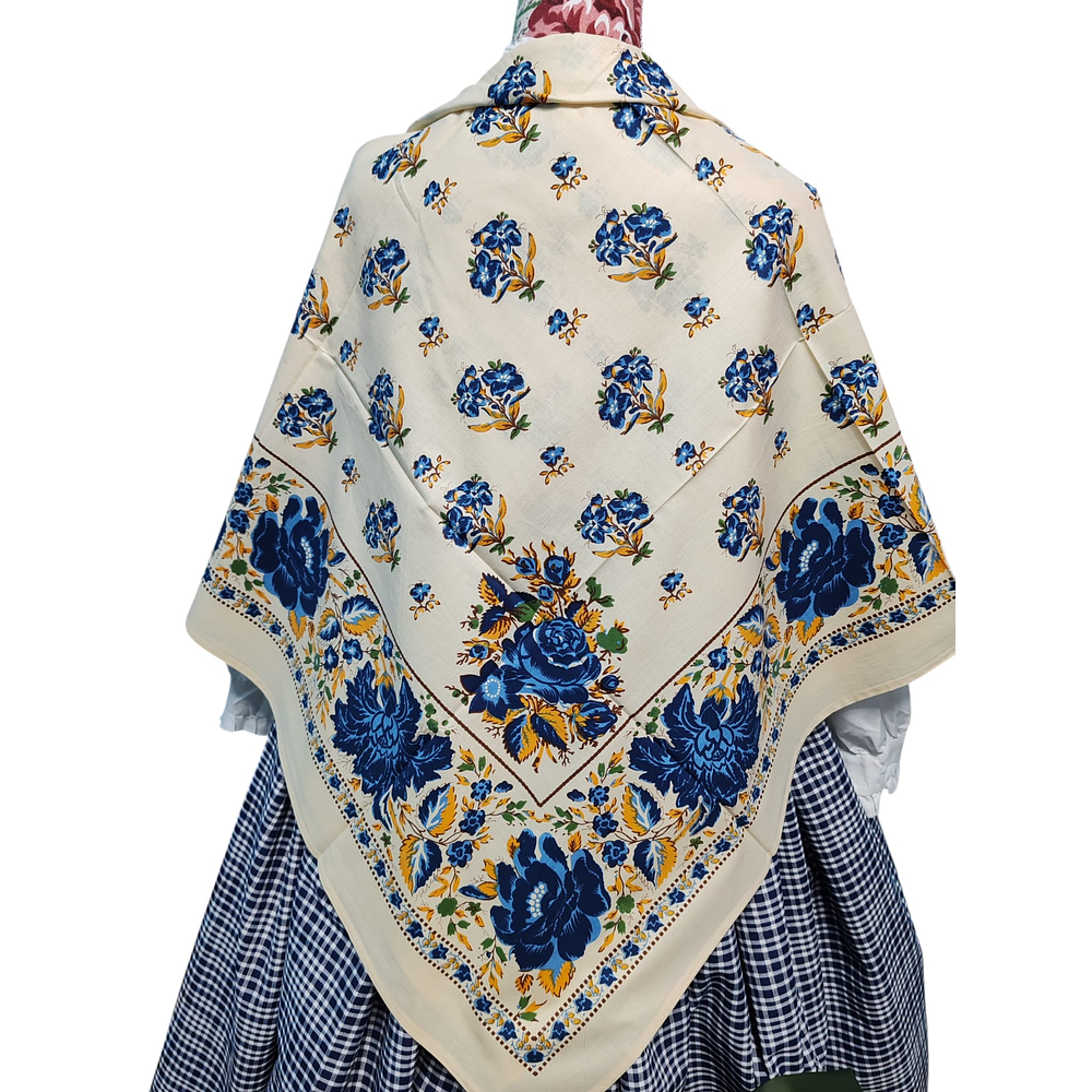 PAÑUELO INDIANA AZUL/BLANCO