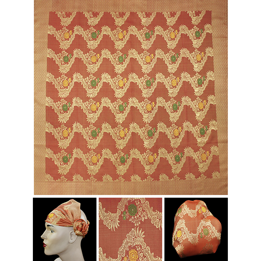 PAÑUELO DE SEDA ESPOLINADA