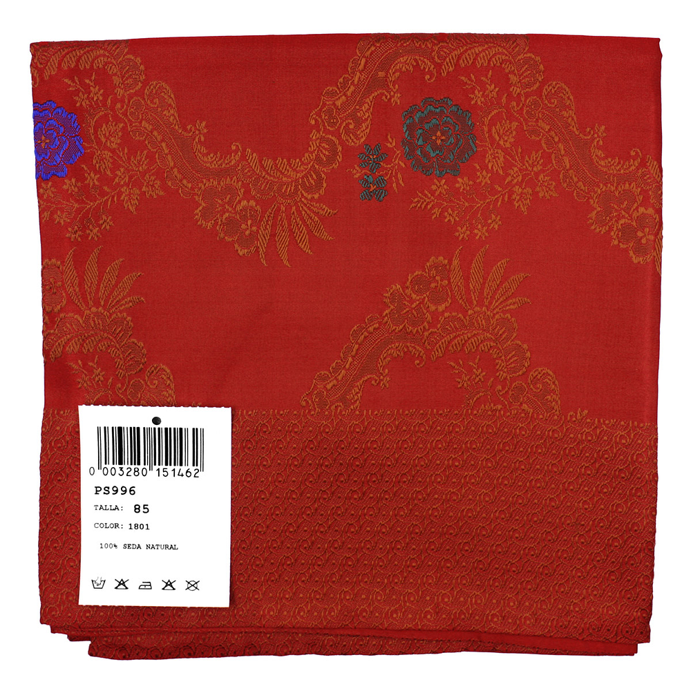 PAÑUELO DE SEDA ESPOLINADA