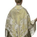 MANTON ADAMASCADO COLOR verde  140 CMS 