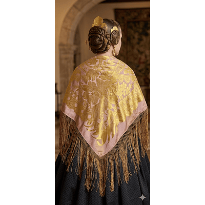 MANTON DE SEDA MEZCLA  140 CMS