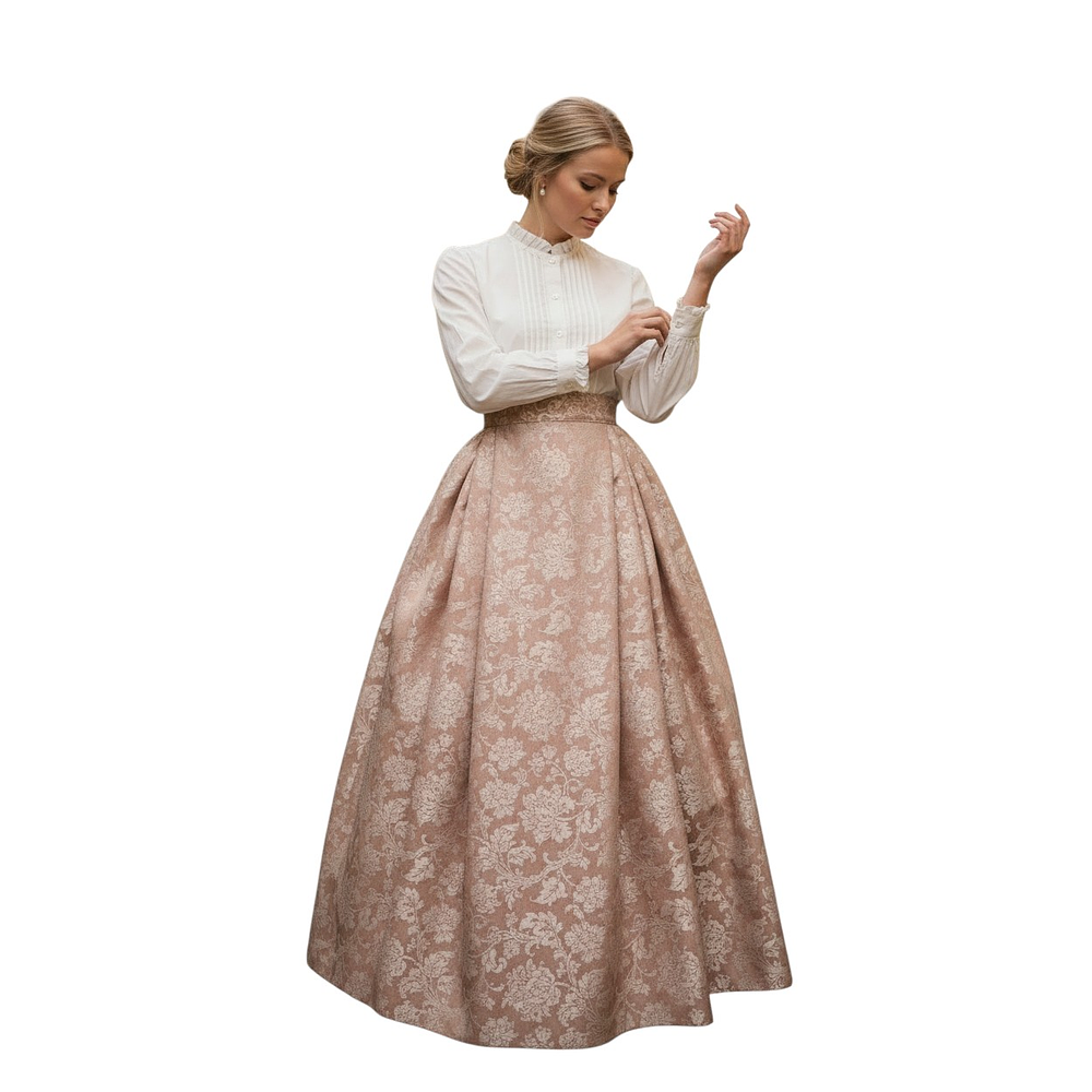 FALDA ROSA EMPOLVADO T 36/38