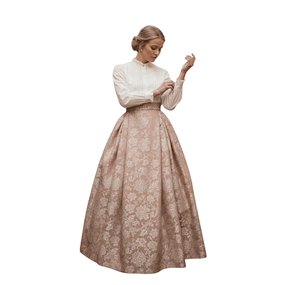 FALDA ROSA EMPOLVADO T 36/38