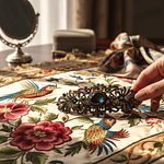 BROCHE REGIONAL DORADO ENVEJECIDO