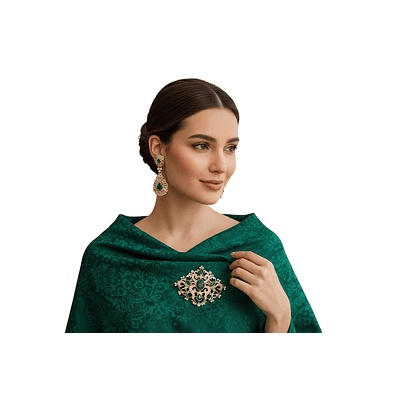 BROCHE Y PENDIENTES CONJUNTO 