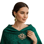 BROCHE Y PENDIENTES CONJUNTO 